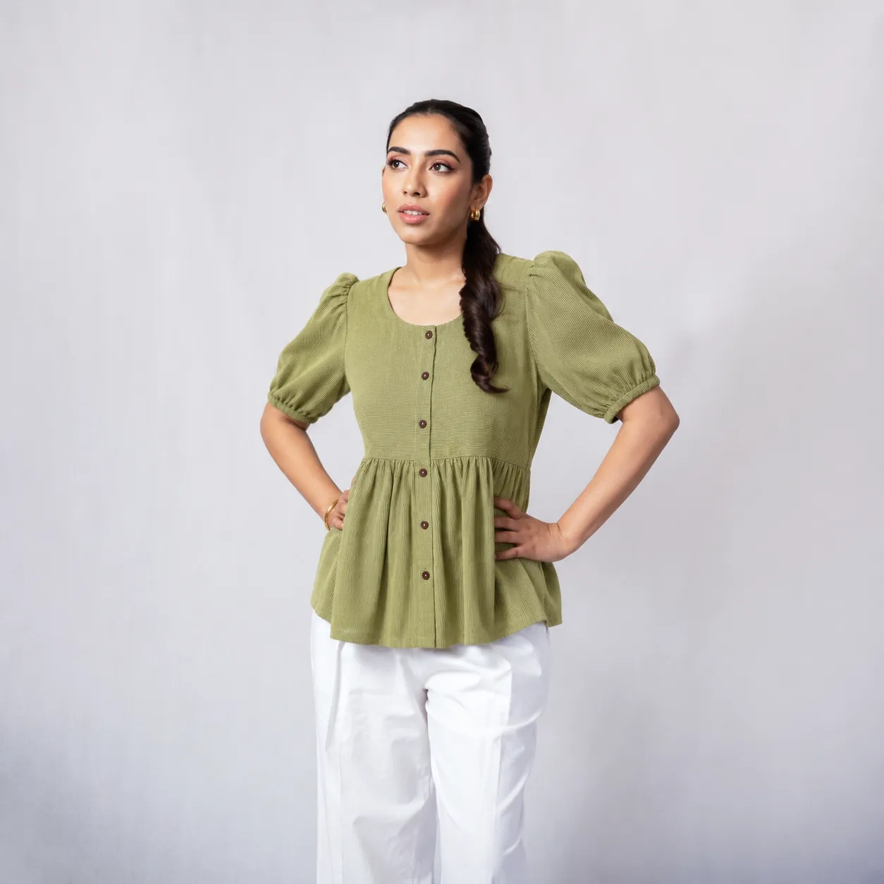 Srichu button down blousant